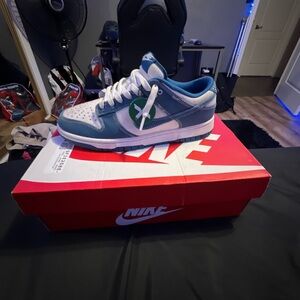 Nike Blue and White Sneakers